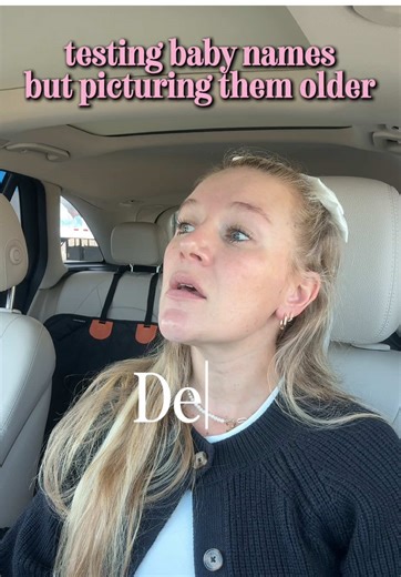 you asked for it, so here you go! testing names you all sent in, but picturing her older 🙈 And by the way, I don't like thinking about how fast it will go 🥺 #pregnancy #testingbabynames #pregnancyhumor #funnypregnancy #babynames