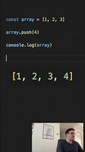 JavaScript array method .push()