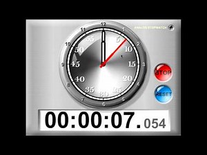 TimerTools Demo: Analog Stopwatch
