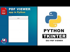 How to create pdf viewer app using python | python tkinter