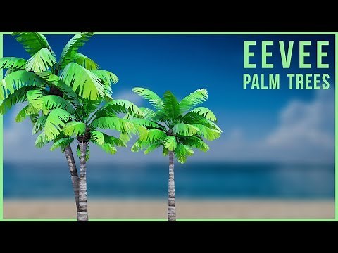 Create stylized trees in Blender 2.8 - Eevee island environment beginner tutorial pt. 1