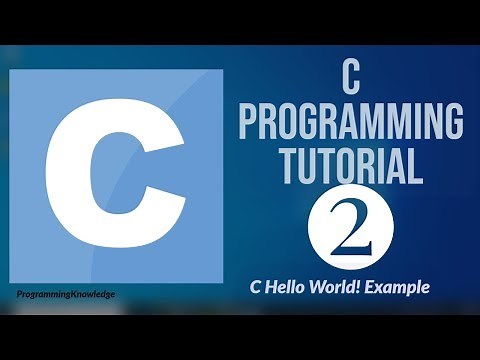 C Programming Tutorial for Beginners 2 - First C Program | C Hello World! Example