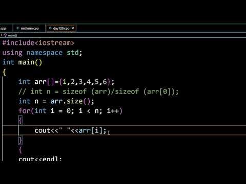Array in C++ basic how to print an element of array