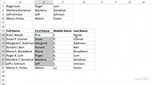 Separate First and Last Name in Excel (Split Names Using Formulas)