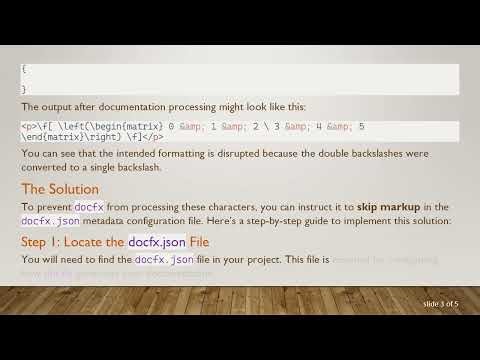 How to Stop docfx from Escaping \\ in C# XML Comments