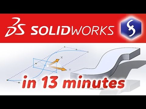 SolidWorks - Tutorial for Beginners in 13 MINUTES! [ COMPLETE ]