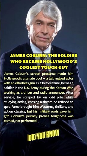 James Coburn The Soldier Who Became Hollywood’s Coolest Tough Guy