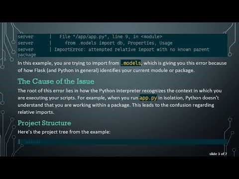 Fixing the ImportError in Flask: Understanding Relative Imports