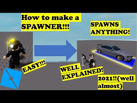How to make a SPAWNER in Roblox Studio 2020-21 EASY SCRIPTING TUTORIAL! SPAWNS ANYTHING!