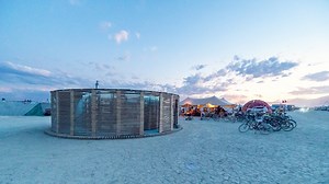 13K views · 109 reactions | Finnish studio JKMM Architects built a timber sauna in the desert for over 1000 revellers to sweat it out during this year's Burning Man festival: https://at.dezeen.com/2mTsaCe | Dezeen | Facebook