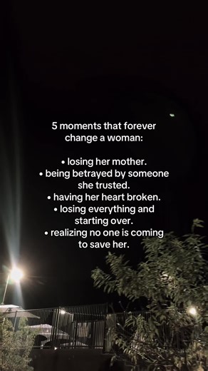 these moments don’t just hurt — they rewire her. they teach her how to grieve quietly, how to guard her heart, how to survive disappointment, how to rebuild from nothing, and how to rely on herself when the world goes silent. she doesn’t come out colder; she comes out clearer. stronger. more selective with her love and her energy. what changes her forever isn’t the pain itself — it’s the strength she had to grow just to keep going.