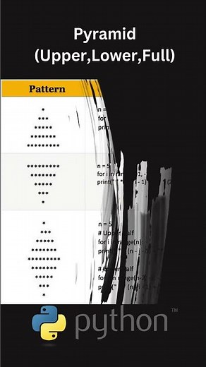 Pattern Printing in Python Made EASY | Learn in Seconds