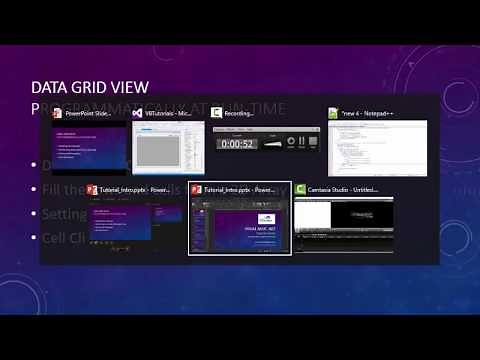 Visua Basic Tutorial 14 - DataGridView Programmatically