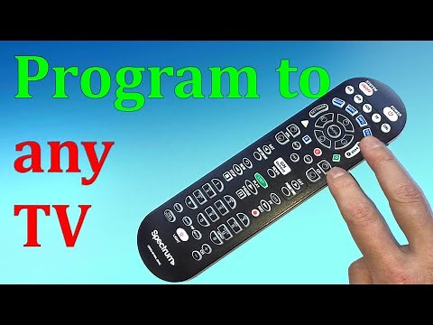 Any TV Spectrum remote control programming without codes