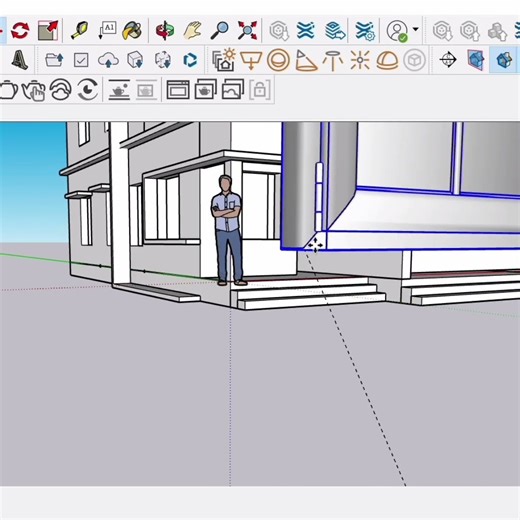 Ep - 04 Modern Villa Design in SketchUp | 3D Architectural Modeling & Visualization #architecture