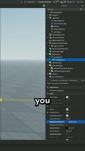 How to make a menu in under 30 seconds in roblox studio #roblox #robloxgamedesign #tutorial