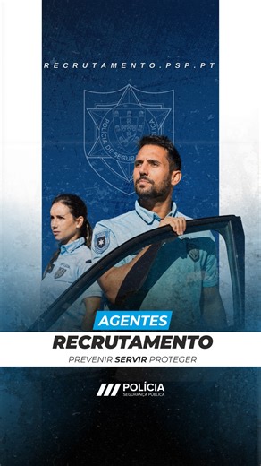 👮‍♂️CONCORRE JÁ!🚨 Está aberto o Concurso de Admissão ao Curso de Formação de Agentes da PSP👮‍♂️🚨 JUNTA-TE A NÓS 💪 Podes candidatar-te até 23 de dezembro! ✅Consulta todas as condições e documentação necessária no nosso site ou no portal de candidato. 🌐https://recrutamento.psp.pt/ #policiaseguranacapublica #recrutamento #pelaordemepelapatria | Polícia Segurança Pública