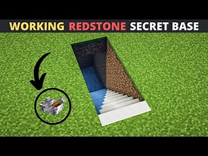 Minecraft: How to Build a Secret Base | Minecraft Working Redstone Secret Base Tutorial