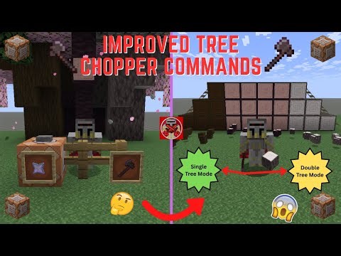 Command Block Tutorial #298: Improved Tree Chopper Commands in Minecraft (1.21.6+)
