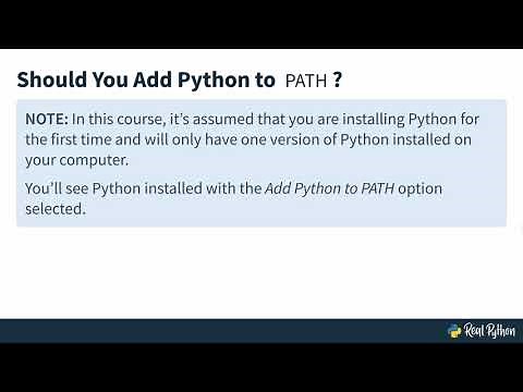 Installing and Setting Up Python - Windows - Python Basics