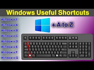 Windows Useful Shortcut keys, How to use shortcut keys in Computer.
