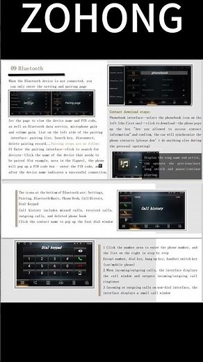 Functional Manual For TS10 TS18 UIS7862/8581 Carplay Android Auto Head Unit Operating Instructions