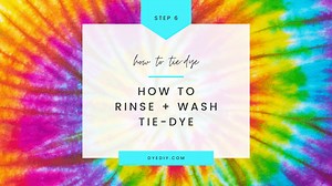 How to Rinse and Wash Tie-Dye Clothes