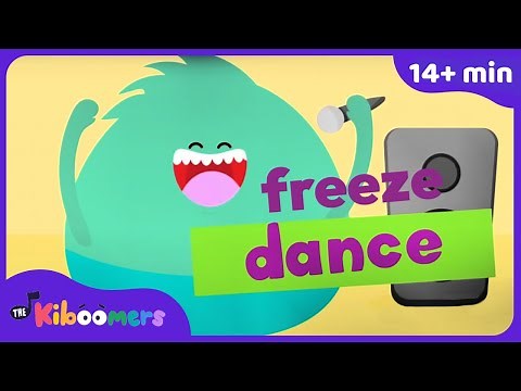 Freeze Dance Songs - Sing and Dance Along with THE KIBOOMERS - 14+ Minutes
