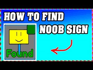 How To Find NOOB SIGN in FIND THE NOOBS ROBLOX [Update] [walkthrough]