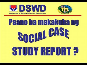 How to Get SOCIAL CASE STUDY REPORT ? Paano kumuha ng Social Case Study Report sa inyong Lungsod ?