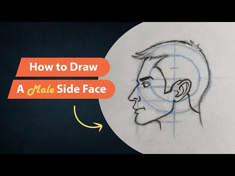 How To Draw | Male Side View Face | Tutorial For Beginners.