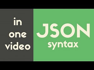 JSON Syntax | In One Video