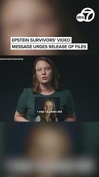 Epstein survivors' video message urges release of files
