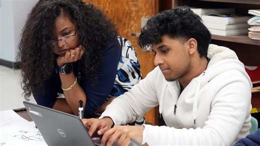 Students expand computer science skills in Coding Club at Alexander Hamilton High School