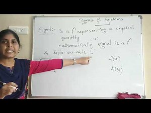 Introduction to Signals & Systems