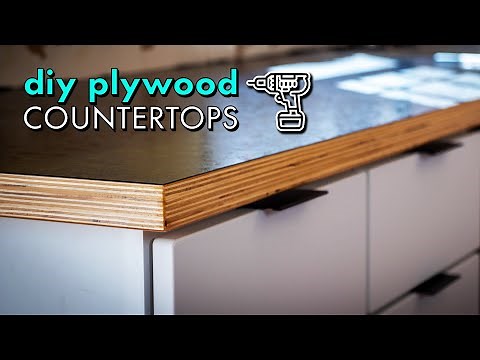 Building DIY WOOD COUNTERTOPS from PLYWOOD & LAMINATE for $300 // Kitchen Remodel Pt. 2