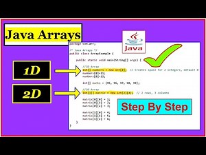 🔥 Java Arrays MASTERCLASS (2025) 🚀 | 1D & 2D Arrays Explained Step-by-Step for Beginners