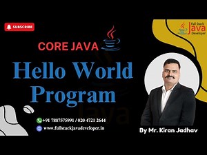 Hello World Program in Java | Learn with Mr. Kiran Jadhav