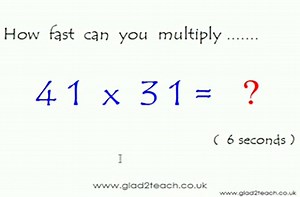 The fastest way to multiply numbers.
