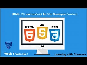 Coursera HTML, CSS, and Javascript for Web Developers Week 1 practice Quiz 2 solutions