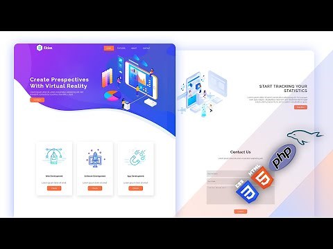 How to create Complete Dynamic Website In HTML,CSS,PHP and MYSQL || Full tutorial 2021