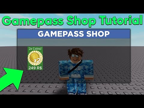 How to Make A Gamepass Shop in Roblox Studio