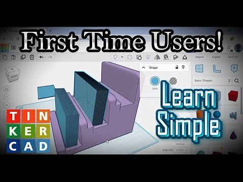 Learn Tinkercad In Minutes Easy! First Time Users!