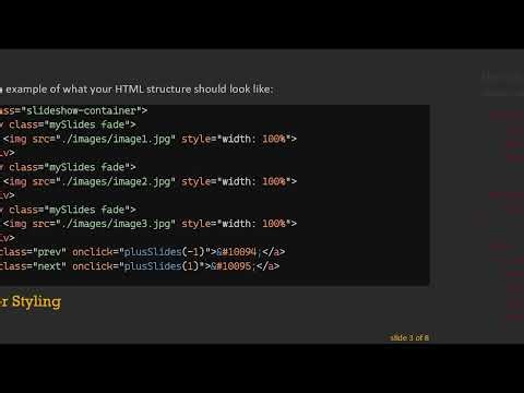 Creating a Responsive Slideshow Using HTML, CSS, and JavaScript
