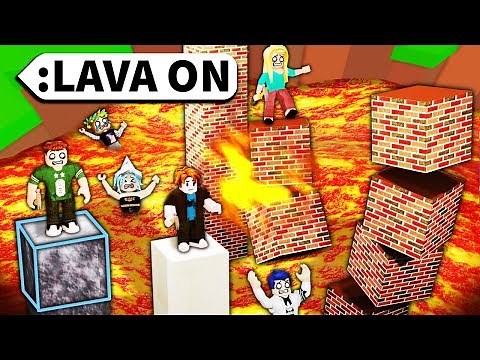 Roblox Admin BUILD to survive LAVA RISING