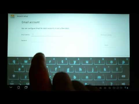 How to Use an Android Tablet - Email Setup