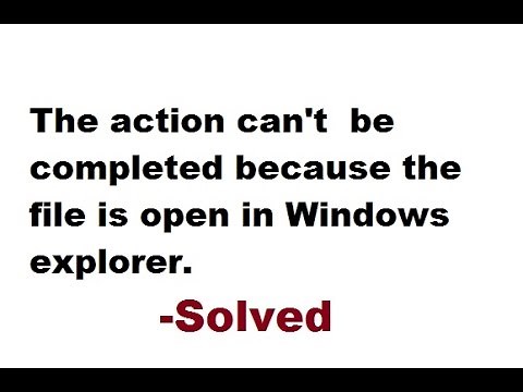 How to delete a file that is open in windows explorer.