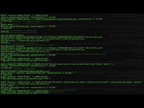 Green Hacker Screen Background Full HD 60 FPS 1 Hour