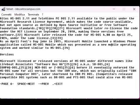 Telnet Windows 98 Configuration and Run