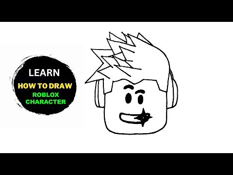 How To Draw A Roblox Character Head | Drawing For Beginners